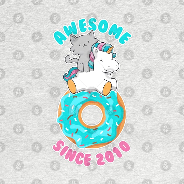 Donut Kitten Unicorn Awesome since 2010 by cecatto1994